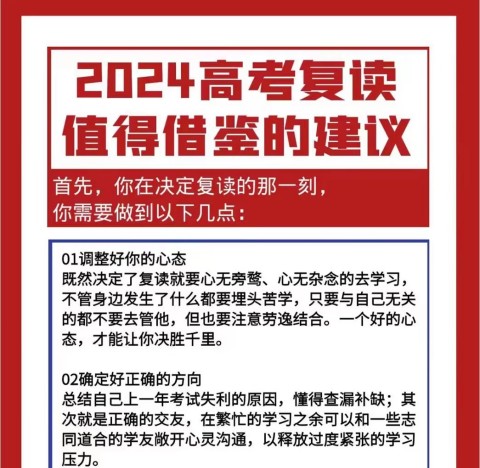 高四復(fù)讀生如何調(diào)整心態(tài)？
